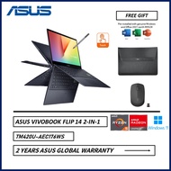 Asus VivoBook Flip 14 TM420U-AEC176WS 14" FHD 2-In-1 Touch Laptop Black ( Ryzen 5 5500U, 8GB, 512GB SSD, ATI, W11, HS )
