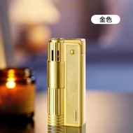 Vintage Lighter Light Luxury Windproof Press Ignition Lightweight Metal Body Lighter
