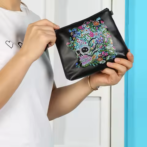 Hot Selling Diamond Painting DIY Sticker Diamond Gemstone Leather Crossbody Bag Diamond Painting Sku