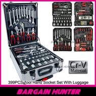 399pcs Tool Set Hand Tools Box Socket Set With Luggage Tool Box CRV Tools Original Car Repair Tool S