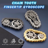 Metal Wheel Chain Gyroscope Fidget Spinner Gyroscope Spinning Top Hand Spinner Chain Gear