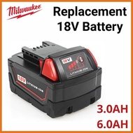 MILWAUKEE M18 REPLACEMENT BATTERY AND CHARGER 3.0AH 6.0AH