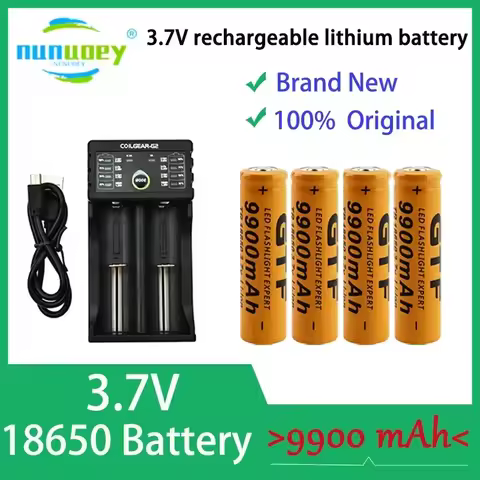 2025 Latest Battery 100% Original Rechargeable Lithium Battery 18650, 3.7V, 9900mAH