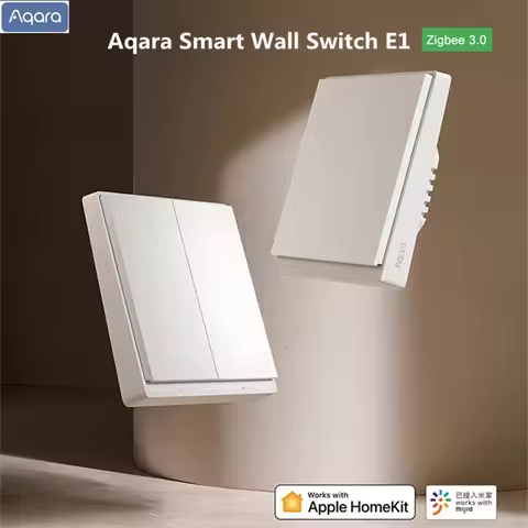 Aqara E1 Wall Switch Smart Wireless Switch Zigbee 3.0 Neutral Zero Fire Wire Light Switch Work with 