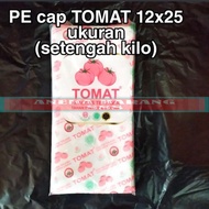 Uk plastic tomato 12x25 (4 packs) plastic ice bag