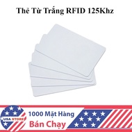 Combo of 2 White RFID Elevator Magnetic Cards 125Khz (Chip ID Card TK4100 Used as Employee Card, Ele