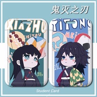 【1】Anime Demon Slayer Couples Style ID Card Holder Student Card Lovely Mrt Card Business Card Holder Waterproof Card Holder