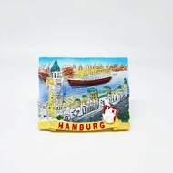 Fridge Magnet Refrigerator Sticker Souvenir Germany Country Germany Deutschland Hamburg Box 33