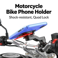 Mobile Bicycle Shock-resistant Motorcycle Holder Phone Quad Lock - Mount