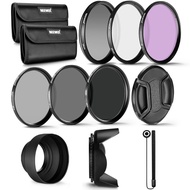 NEEWER Lens Filter Accessory Kit UV/CPL/FLD/ND2/ND4/ND8 58mm / 62mm / 77mm