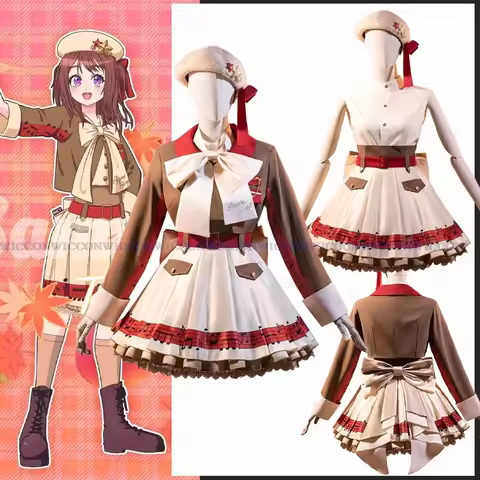 Anime BanG Dream! Poppin’Party Princess Skirt Toyama Kasumi Cosplay Costume Lolita Dress Wig Woman K