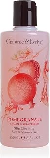 Crabtree & Evelyn Skin Cleansing Bath and Shower Gel, Pomegranate Argan And Grapeseed, 8.5 Fl Oz