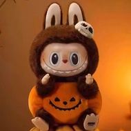 Pumpkin LABUBU Halloween Monster Carnival Series Vinyl Limited Fun Duoduo Face Plush Doll Pendant PO