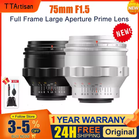TTArtisan 75mm F/1.5 Swirly Bokeh Full Frame Lens, M42 mount transferred, for Sony Canon Nikon Lumix