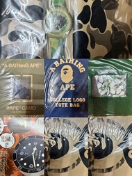 Bape bathing ape 猿人雜誌附送 錶 鐘 tote bag shoulder bag watch