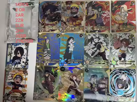 Naruto Card Lucky Pack 14pcs OR AR ZR HR UR SSR TGR Genuine Cards KAYOU Collection Card Toys Gift