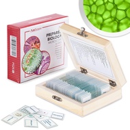 *Ready stock*AmScope PS25 Prepared Microscope Slide Set for Basic Biological Science Education