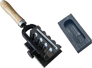 2 In 1 Reversible Wire Plate Ingot Mold,4 round hole size for melting casting refining gold silver c