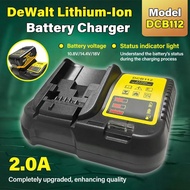 NEW Upgraded DCB112 Battery Charger, suitable for Dewalt 10.8V/14.4V/18V,DCB127, DCF887, DCB200, DCB