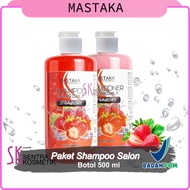 PAKET Shampoo Salon STRAWBERRY Shampoo & Conditioner Salon Daily MASTAKA