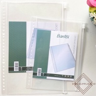 Bantex Multi Holes Zip Zipper Pocket File for Binder A5 B5 | Bantex Plastic Ziplock Folder Binder
