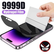 9999D Privacy Protective Hydrogel Film For iPhone 14 13 12 11 Pro Max plus Mini Full Cover Anti-spy 