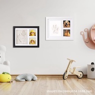 ♞,♘Pet Paw Print Commemorative Hand Foot Print Photo Frame Table Baby Couple Hand Print Dog Cat Paw 