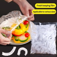 100 Pc Pack Kitchen Reusable Disposable Food Cover / Durable Elastic Food Lids for Bowls / Kitchen O