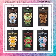 [Snack Scent] Ted a car Air Freshener Sheet Dessert And Drink Scent Cut Off At 12:00 Noon.