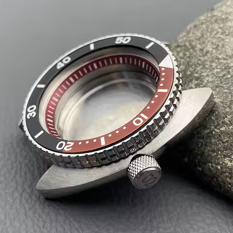 Mod 6105 6309 Turtle Abalone Watch Case Crown at 3.0 Fits NH35 4R 7S Movement 20ATM Waterproof Men D