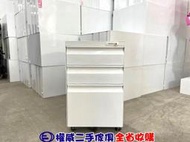 台中權威二手家具 密碼鑰匙鎖 三抽活動櫃/9成新 ▪ 北屯中古傢俱家電回收OA桌下櫃文件櫃員工櫃理想櫃防潮箱OA辦公櫃