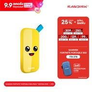 SanDisk Fortnite Portable SSD 2TB USB 3.2 Gen 2 Peely Edition4x6 Box Global 3-Year Limited Warranty