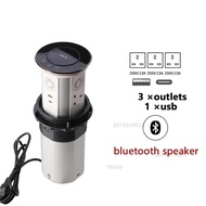 WIFI UK MK Pop Up Surface Table Hidden Built in Socket with USB Type-c Waterproof 16A 250V Bluetoot