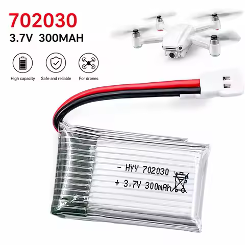 3.7V 300mAH Lipo Battery For U816 F180 E55 FQ777 H107 X11C Remote Controlled Aircraft Drone Batterie