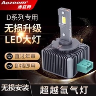 ไฟหน้ารถยนต์ LED Aozoom Original Pure White Light D1S D3S D24S สำหรับเปลี่ยนแปลงรถ ไฟแก๊สไอน้ำฟอกแสง