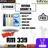 [NEW] INFINIX SMART 9 3/64GB HELIO G81 13MP 1080P 5000MAH 10W FAST CHARGE | TRUSTED SELLER | OPTION 