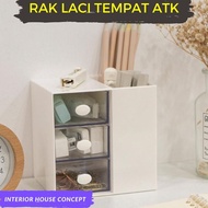 Hs- Rak Laci Susun Tempat Alat Tulis Kantor Atk Wadah Pulpen Pensil