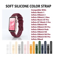 Soft Silicone Color Strap Band for Infinix Watch 1 XWatch 3 3 Neo GT Pro GT Watch 5 Pro H4 H5 Pro Po