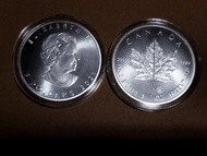 加拿大楓葉銀幣2個