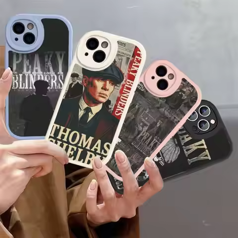 Movie P-Peakys-B-Blinders Leather Phone Case For IPhone 15 14 13 Pro Max 12 11 16 Plus Phone Cover
