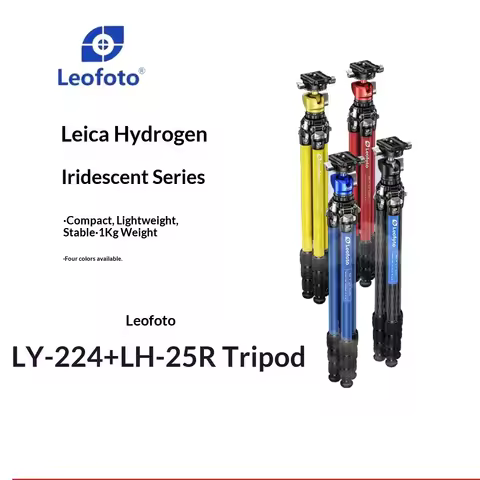 Leofoto LY-224C+LH-25R Hydrogen-Infused Color-Changing Carbon Fiber Ball Head Hydraulic Photography/