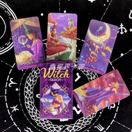 Ready Stock 10.5 * 6cm Miaoling Witch Tarot Board Game Card Game Board Game Game English Board Game Divination Tarot Card Teen Witch Tarot Board Game Card