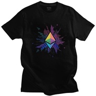Ethereum 2.0 Foundation T Shirts Men Cotton Tee Tops Currency Crypto Cryptocurrency Tshirt Short Sle