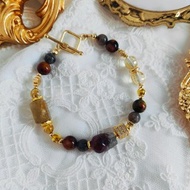 相遇極光-老料極光、荊棘玫瑰、玉化黃彼得石、鈦晶、黃水晶