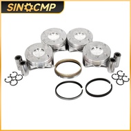 1set Engine Piston and Piston Ring kit For 06-15 Honda Civic 16-19 HR-V 1.8L R18A1 R18A2 SOHC 13010-