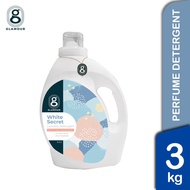 Glamour Perfume Laundry Detergent + Softerner Antibacterial 3kg - White Secret   Sabun Baju Sabun Basuh Dobi 香水洗衣液