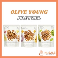 OLIVE YOUNG Delight Project Pretzel 70g (3 flavors) / BUTTER GARLIC, ONION CHEESE, WASABI
