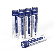 AAA Rechargeable Battery, XTAR 1.5V Rechargeable Lithium AAA Battery 1200mWh 1.5V AAA Batteries for 