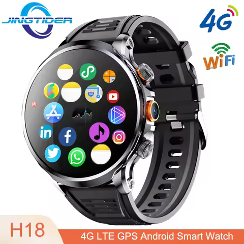 H18 4G LTE Android OS Smart Watch 3GB Ram 32GB Rom Quad Core 4G Smartwatch Men Women 1.95" Large IPS