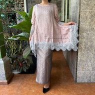 Nomi series viscose lace with songket